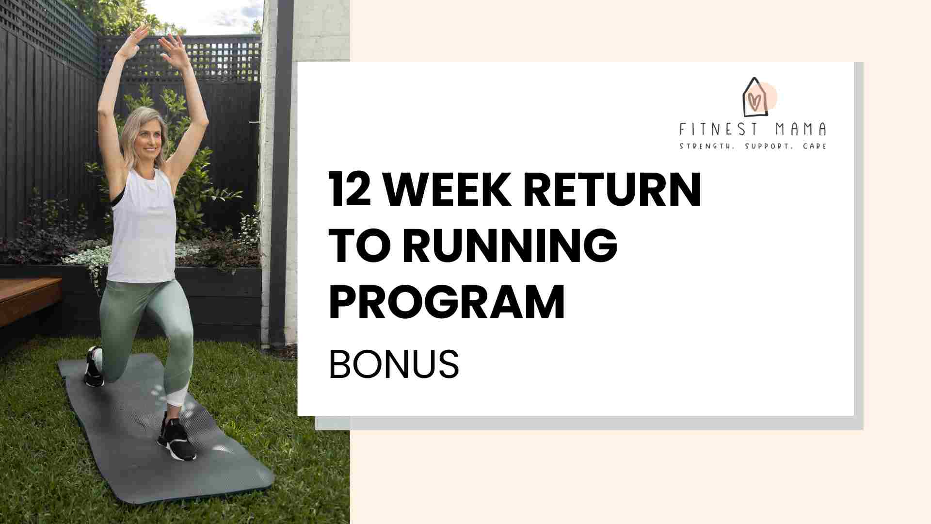 Image showing the FitNest 12 week return to running program